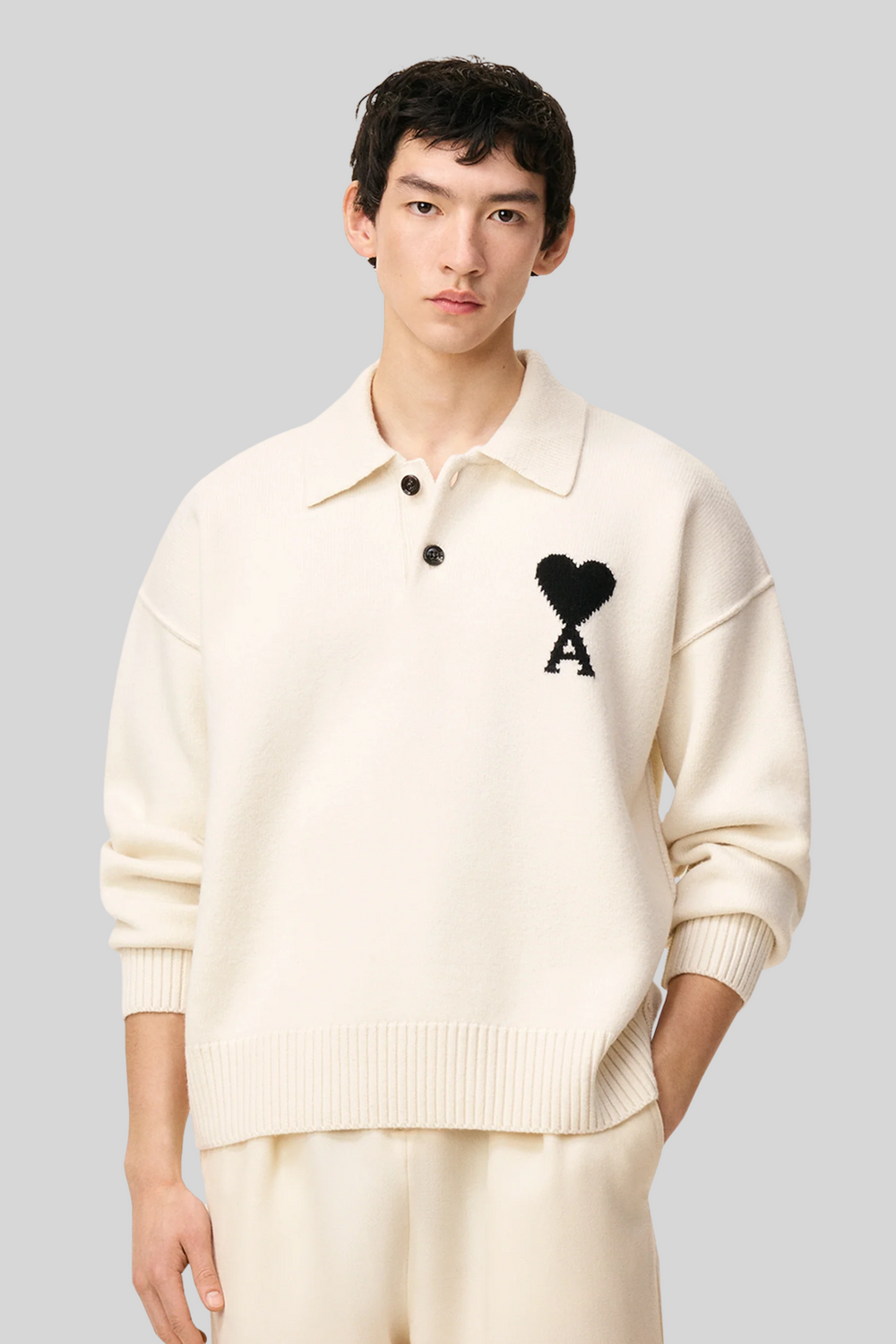 Polo de manga longa - AMI Paris