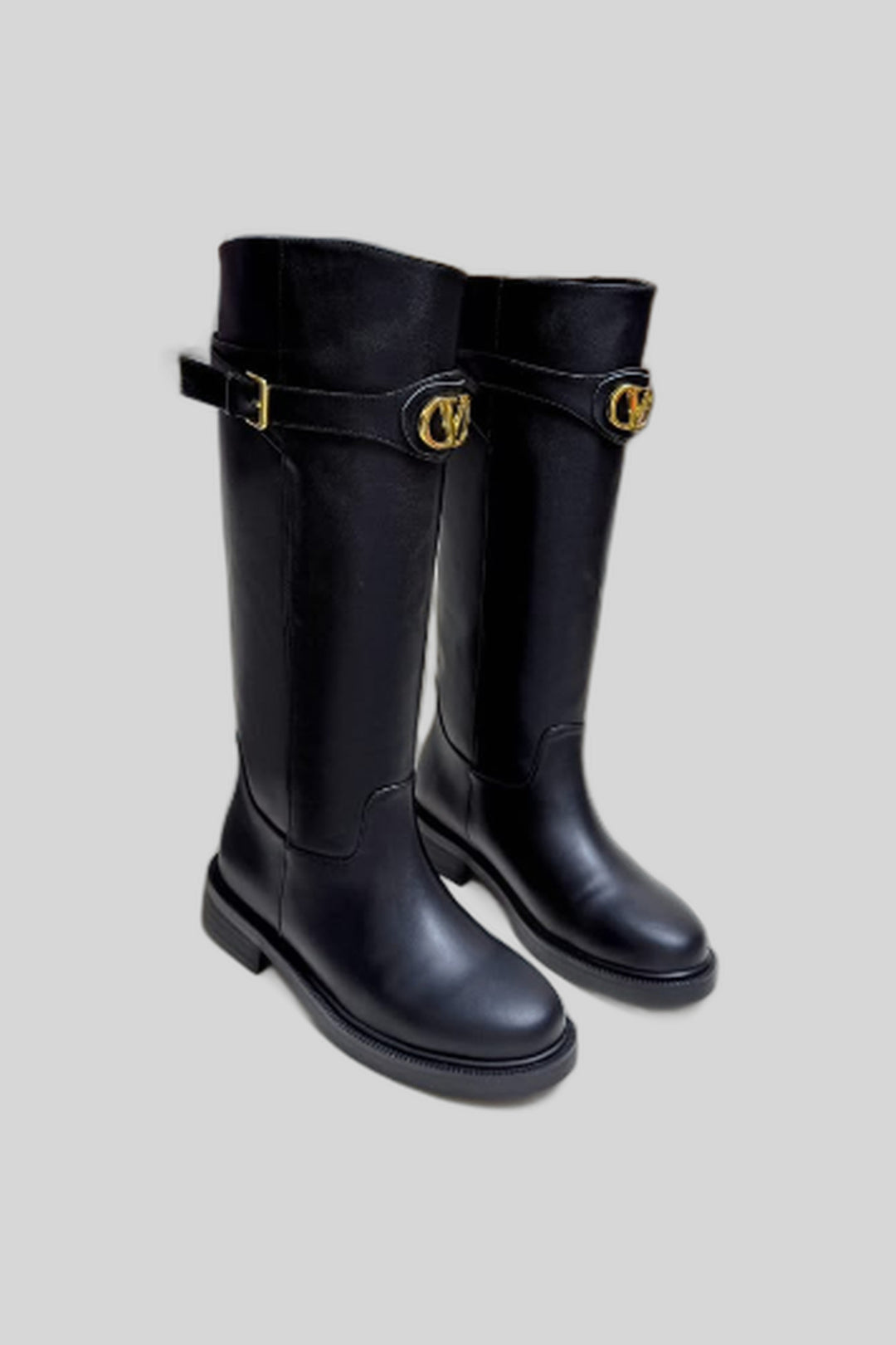 Bota VLogo Signature 30 mm - Valentino Garavani — produto em fundo cinza-claro uniforme