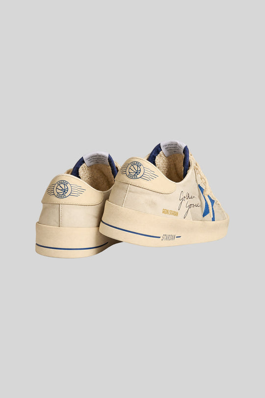 Tênis Ball Stardan Cream Blue - Golden Goose: foto 3 em fundo cinza-claro