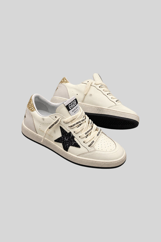 Tênis Golden Star Glitter Black - Golden Goose: foto 1 em fundo cinza-claro