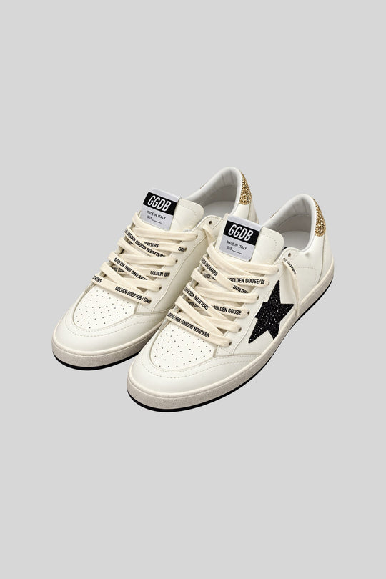 Tênis Golden Star Glitter Black - Golden Goose: foto 3 em fundo cinza-claro