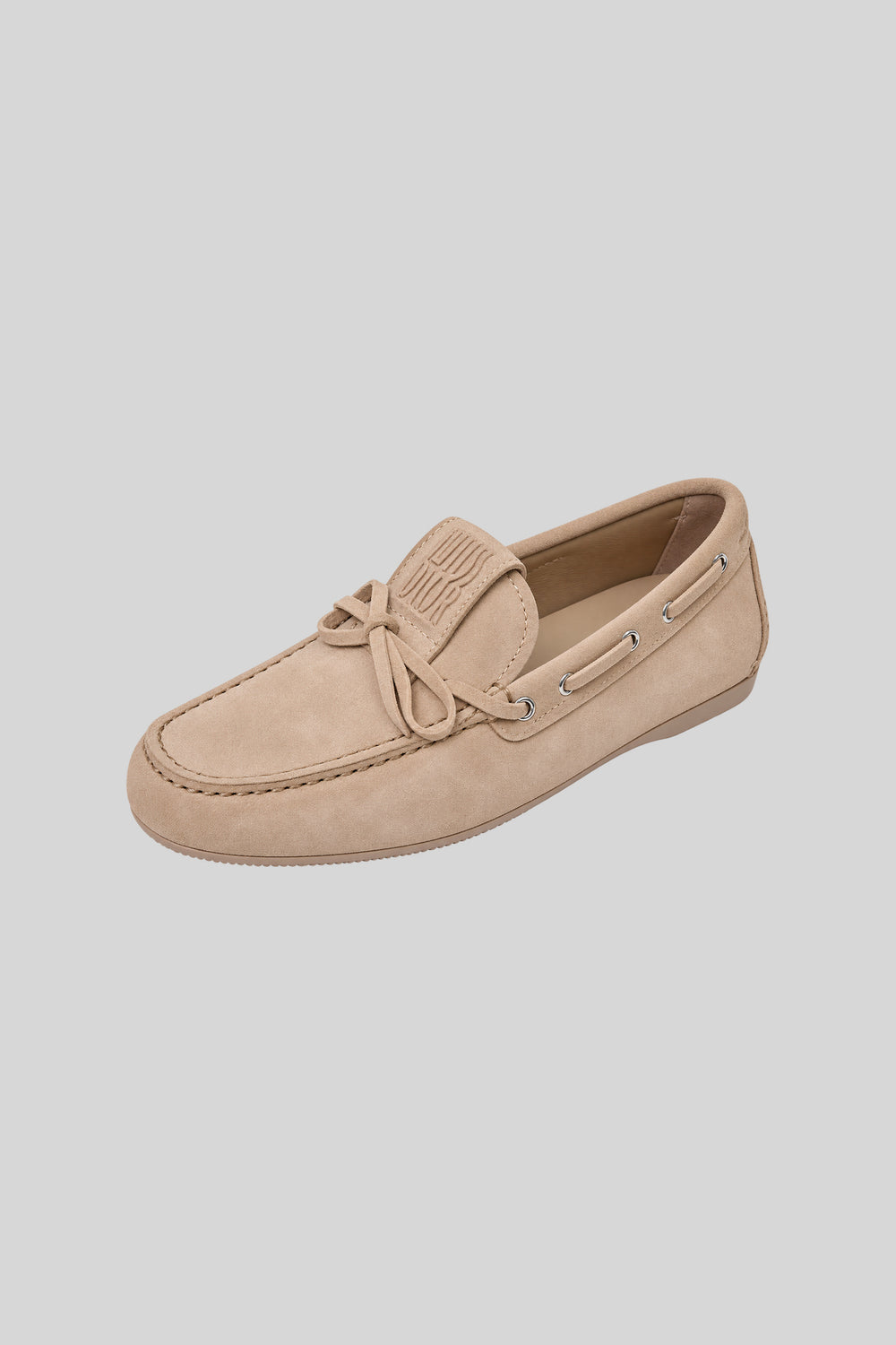 Mocassim Dior bege — vista lateral da peça