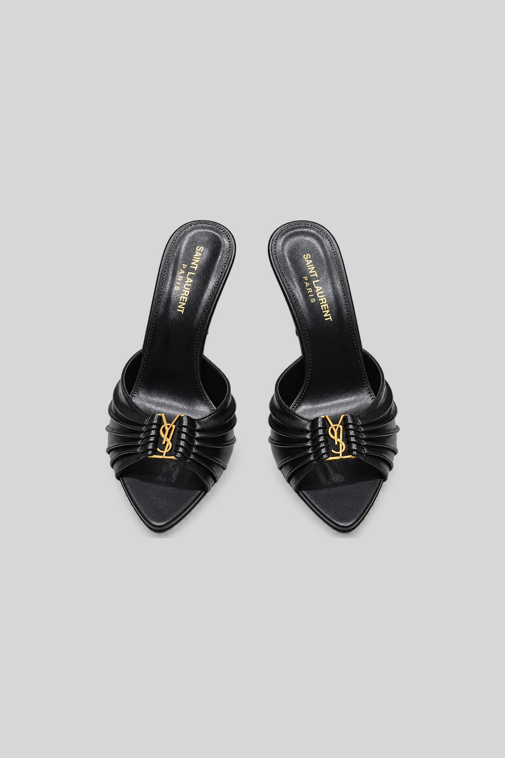 Babylone Mules Bordeaux - Saint Laurent: foto 2 em fundo cinza-claro