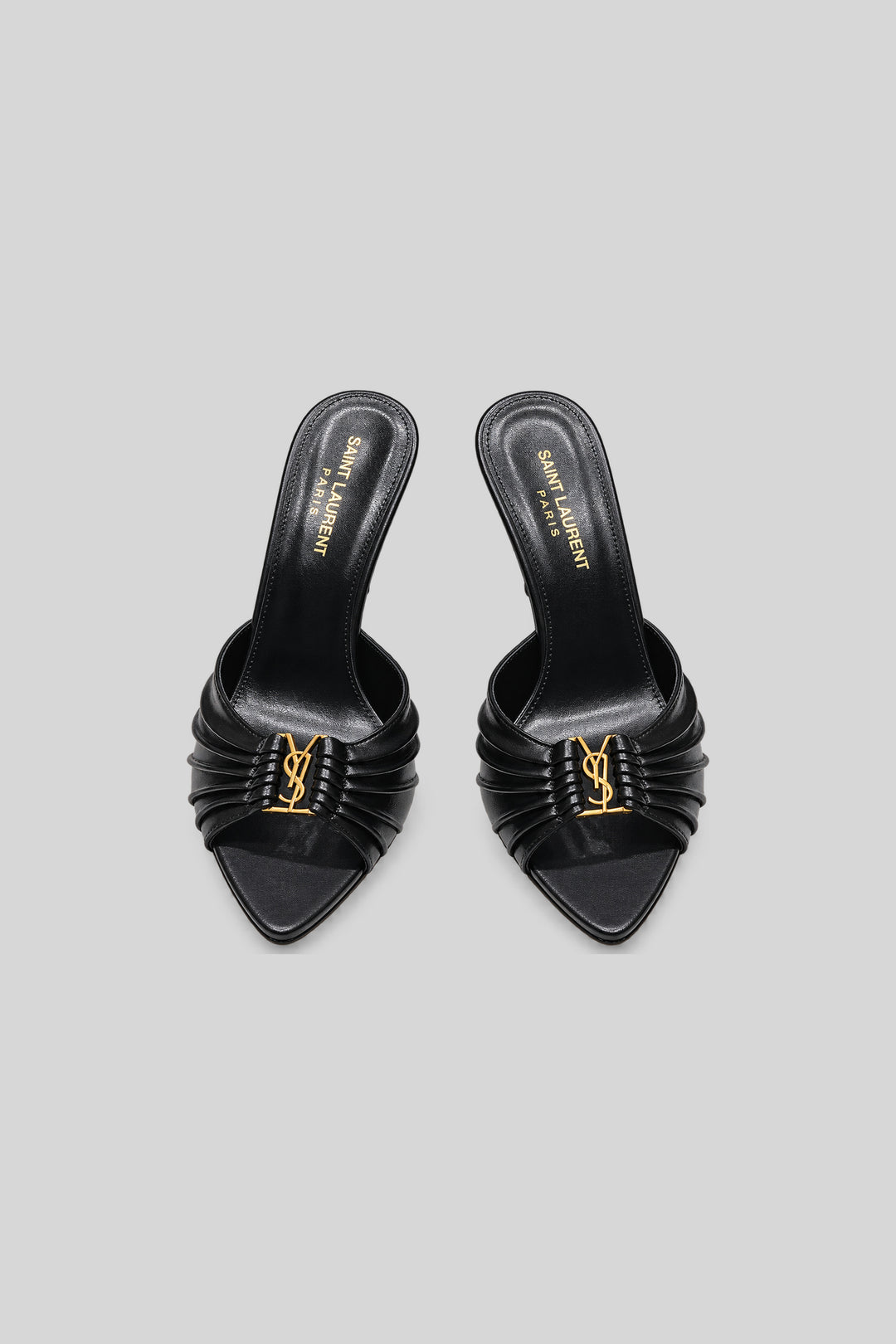 Babylone Mules Bordeaux - Saint Laurent: foto 2 em fundo cinza-claro