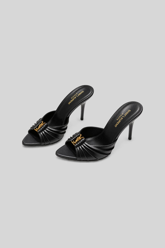 Babylone Mules Bordeaux - Saint Laurent: foto 3 em fundo cinza-claro