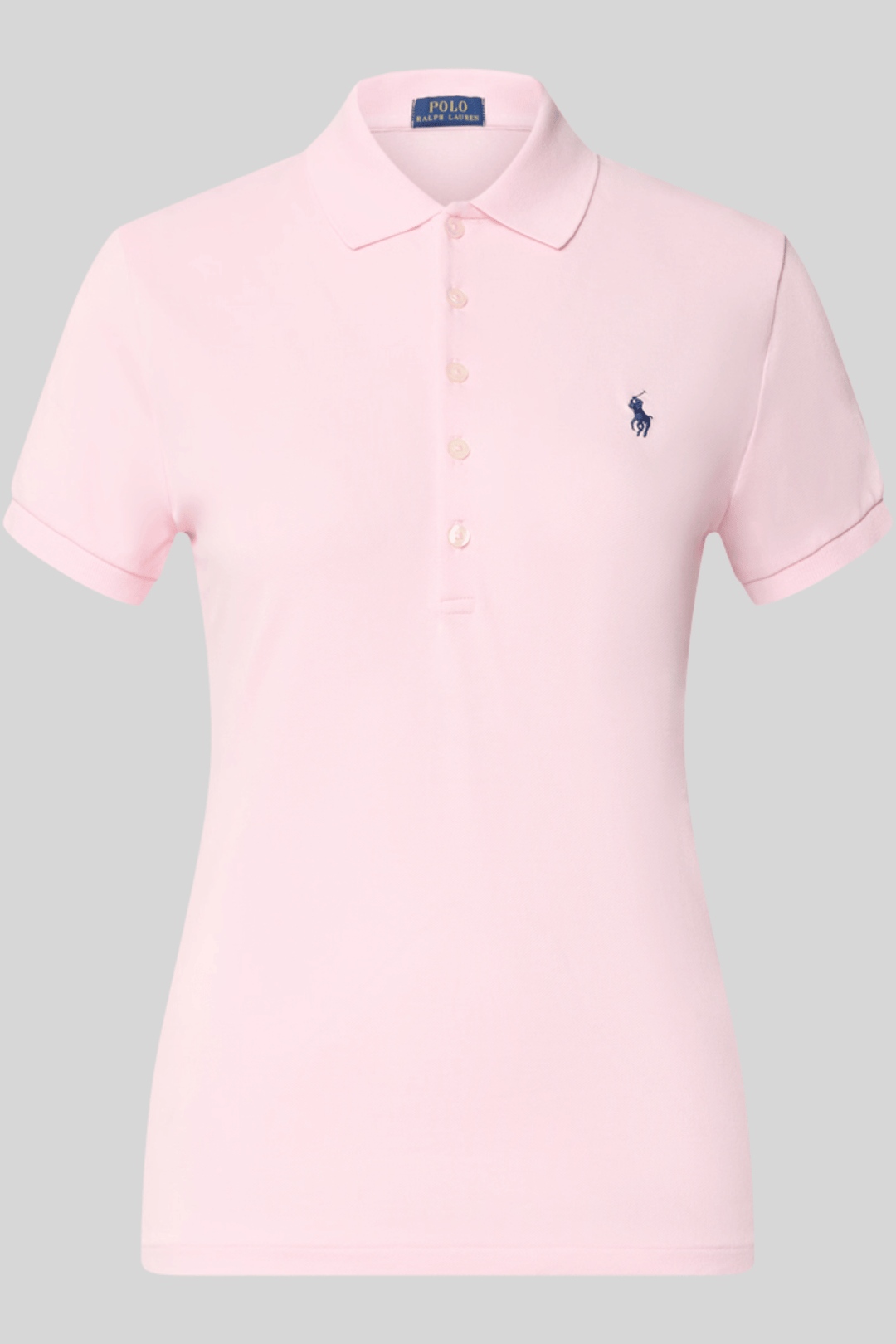 Polo feminina com logo bordado - Ralph Lauren, Rosa claro, foto 1