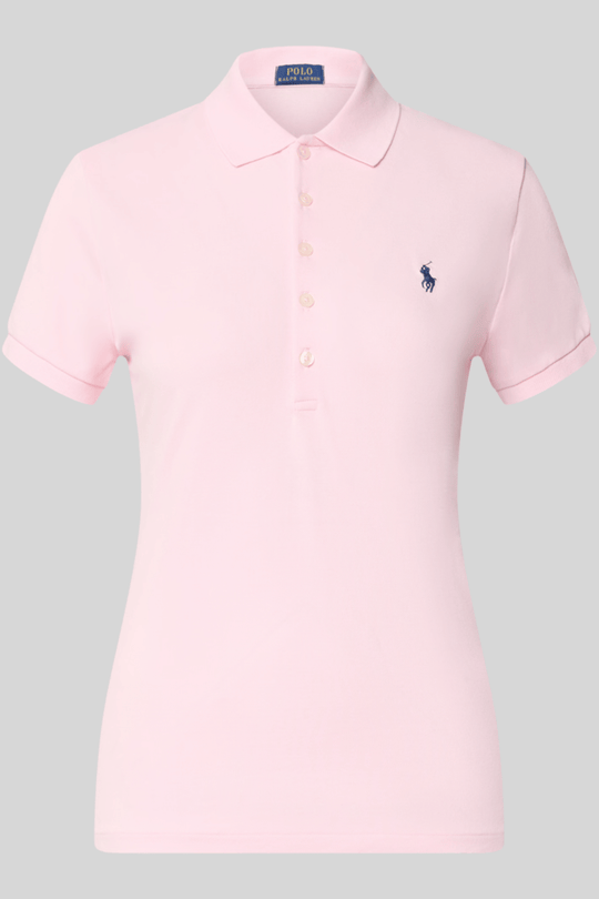 Polo feminina com logo bordado - Ralph Lauren, Rosa claro, foto 1