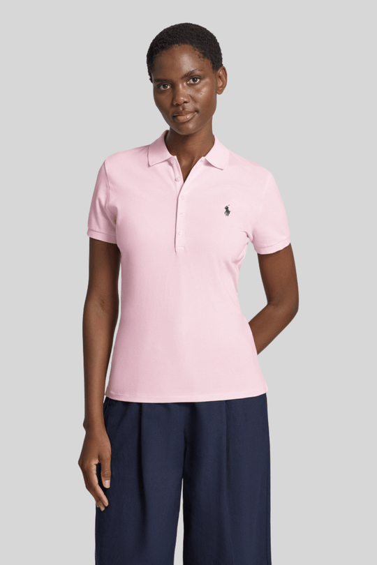 Polo feminina com logo bordado - Ralph Lauren, Rosa claro, foto 3