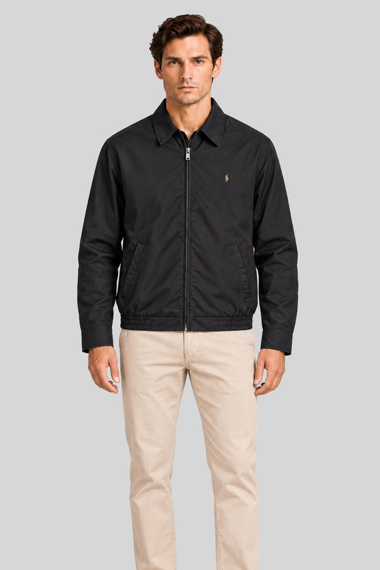Suéter Windstopper preto - Ralph Lauren — modelo aberto